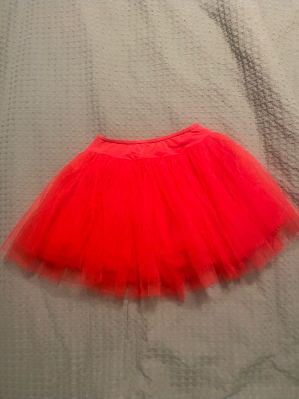 Natalie Dancewear Red Tiered tutu  Satin Waistband